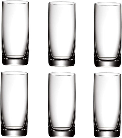 WMF Easy Longdrinkgläser Set 6-teilig, Cocktailglas 350ml, Kristallglas, spülmaschinengeeignet, bruc