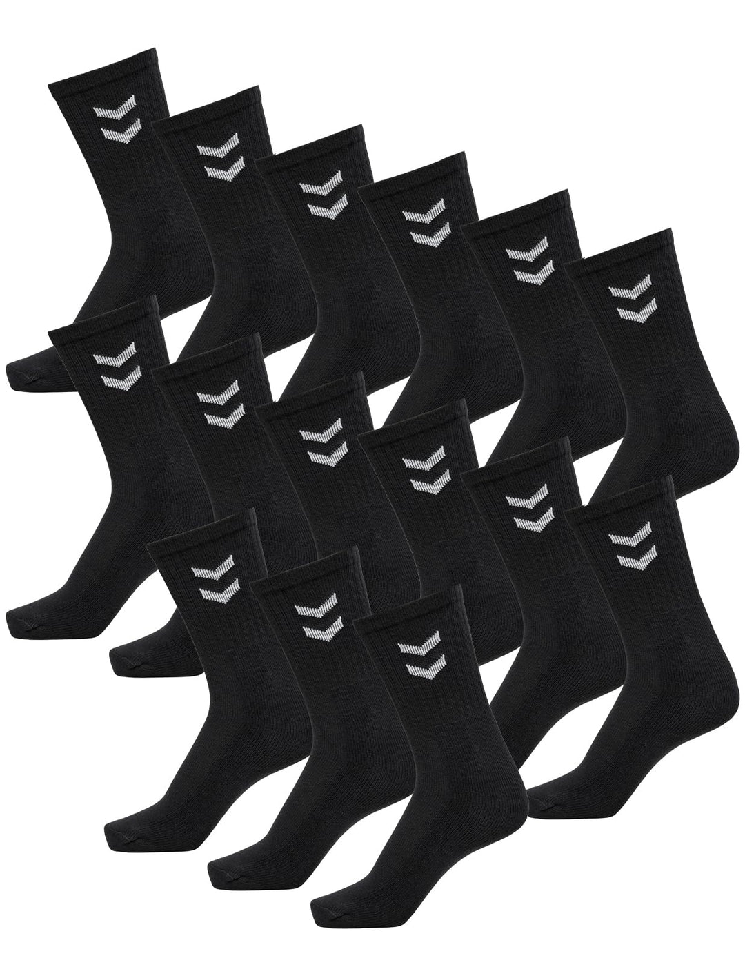 hummel Unisex Sportsocken Basic - 15er Pack 32-35 Black (2001), 32-35 Black (2001)
