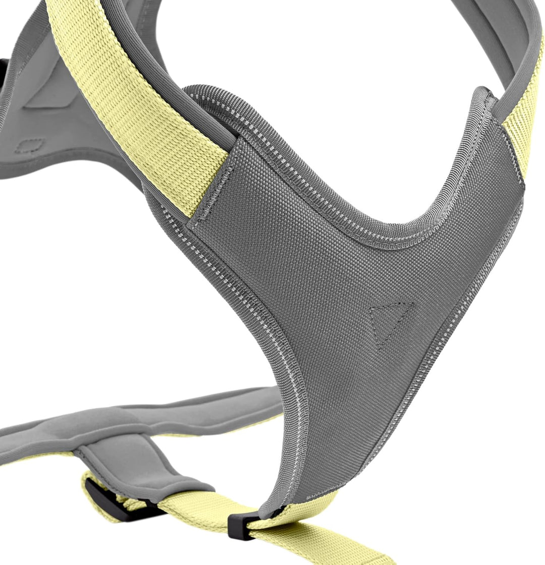 Hunter Hundegeschirr NEOPREN, Farbe: Matcha/grau, strapazierfähiges Nylon, mit weichem Neopren gepol