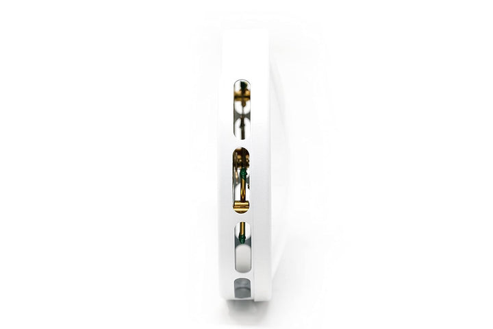 ZILLER Haar-Hygrometer, Serie Modern, Gehäuse Weiss, Ziffernblatt Weiss, Durchmesser 10cm, Made in G