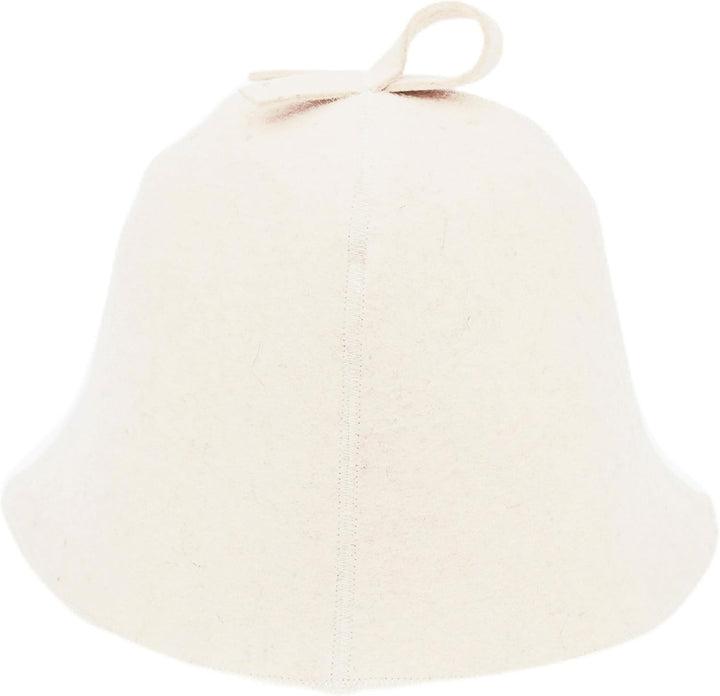 Ger3as Saunahut 100% Wollfilz mit Haken für Damen und Herren, Wellness Mütze Premium Qualität Filz S