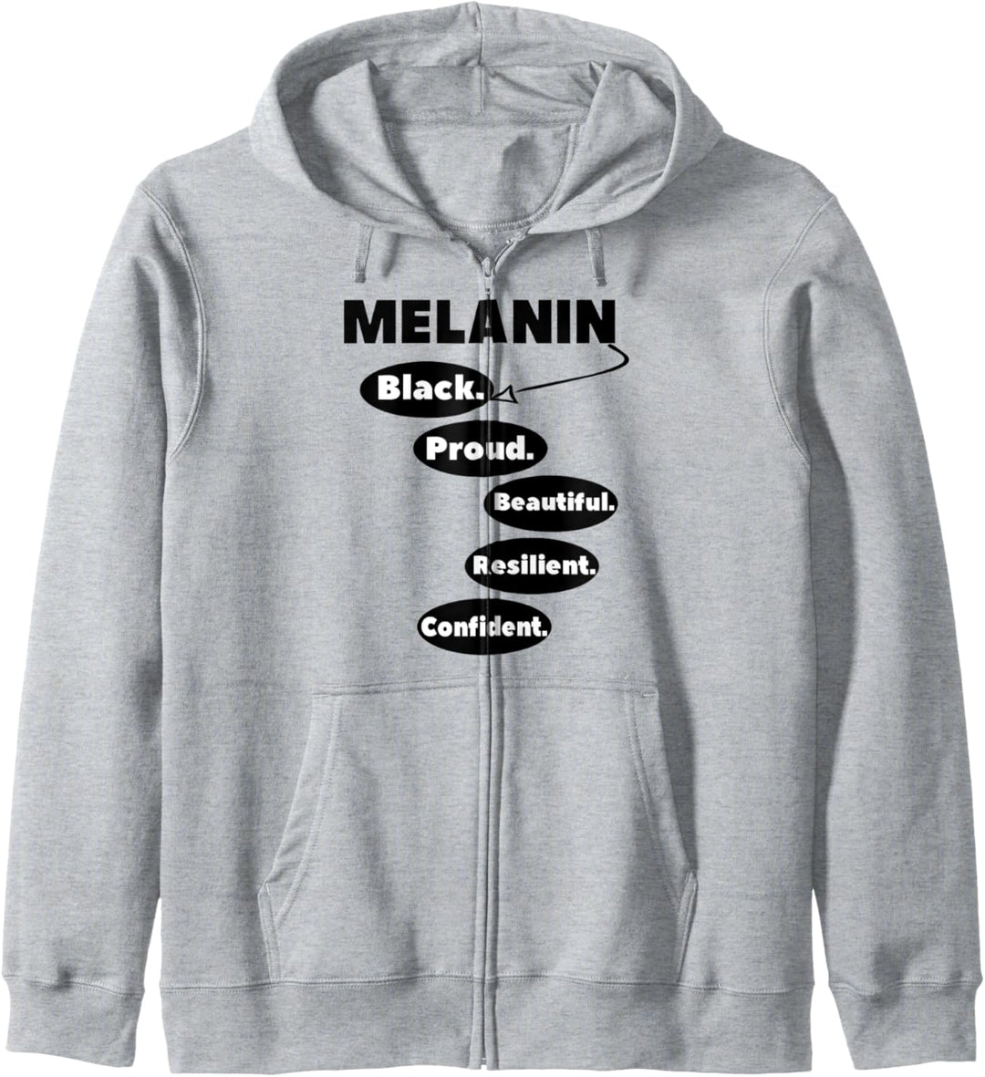 Oheneba: Melanin Black Proud Beautiful Resilient Pride Kapuzenjacke