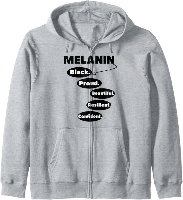 Oheneba: Melanin Black Proud Beautiful Resilient Pride Kapuzenjacke