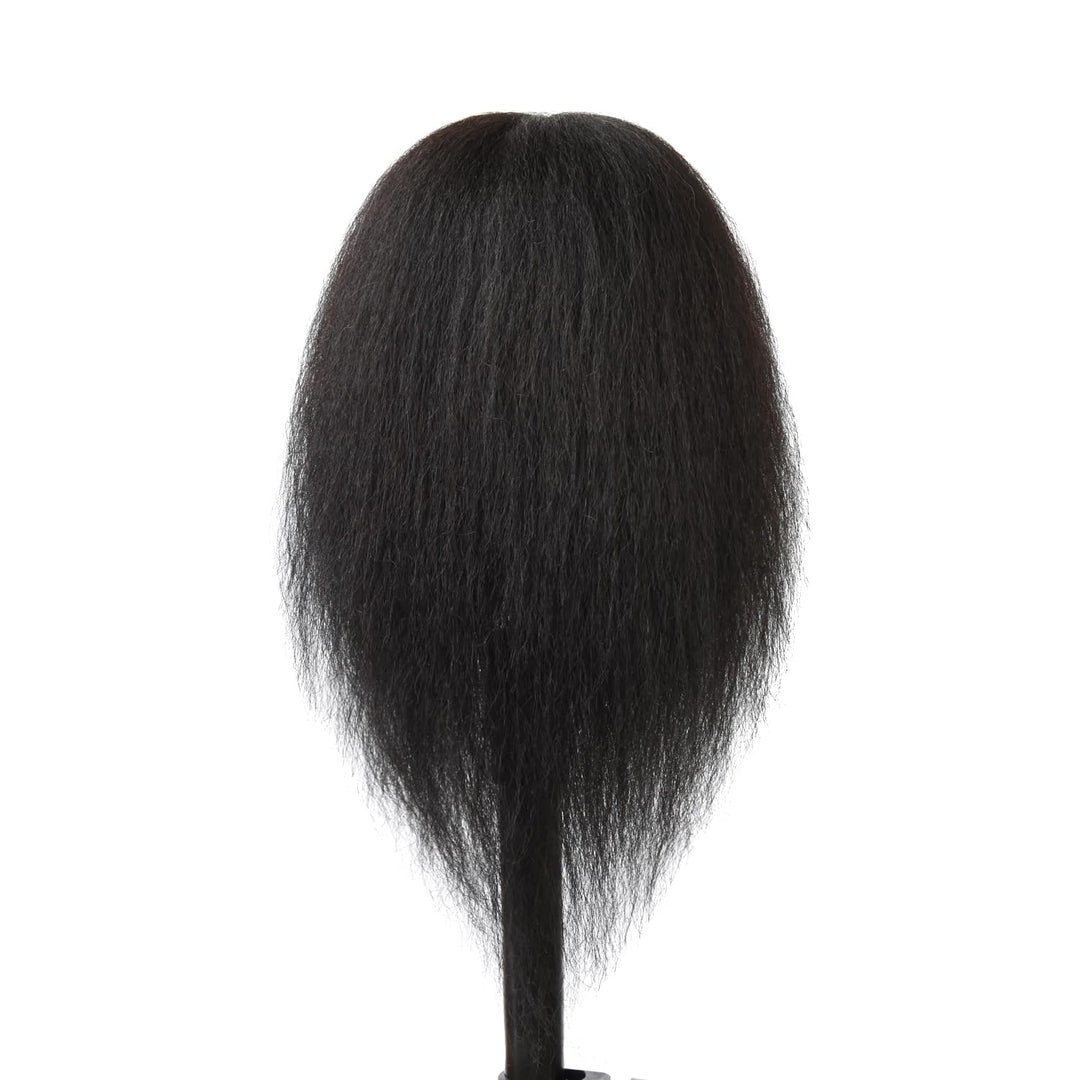 Hairstyle Training Head Afro Mannequin Kopf Frisierkopf Übungskopf 100% Echthaar Trainingsköpfe für