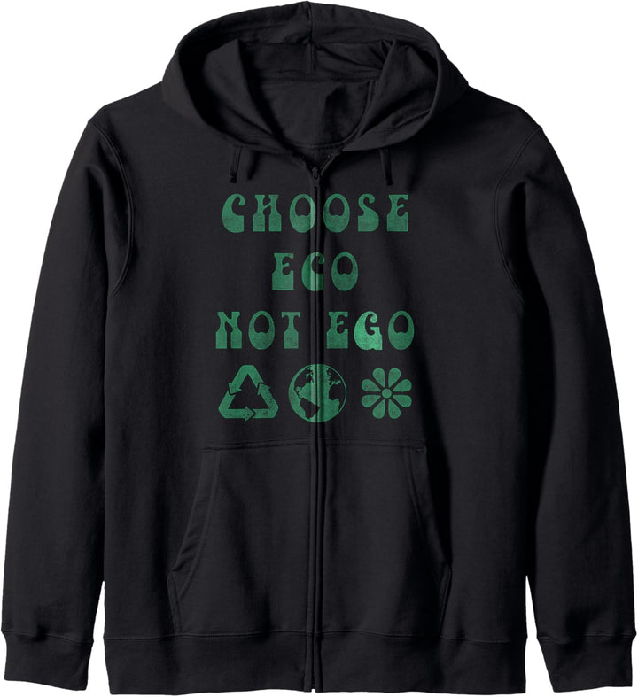 Trendy Eco Not Ego Kapuzenjacke