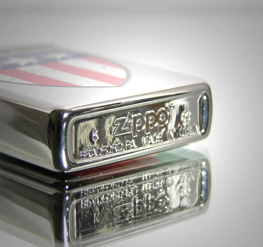 Zippo 2.003.166 Feuerzeuge Harley-Davidson Flag - Collection 2013 - Chrom hoch glänzend, Flag