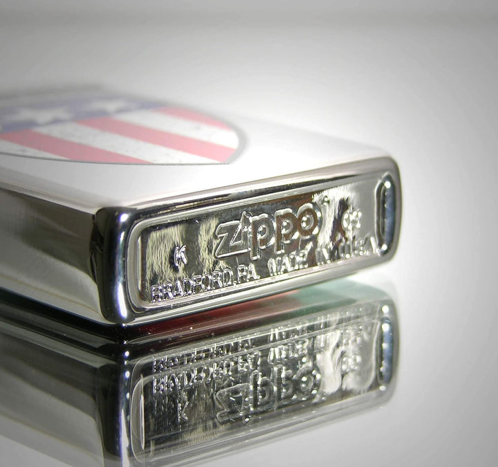 Zippo 2.003.166 Feuerzeuge Harley-Davidson Flag - Collection 2013 - Chrom hoch glänzend, Flag