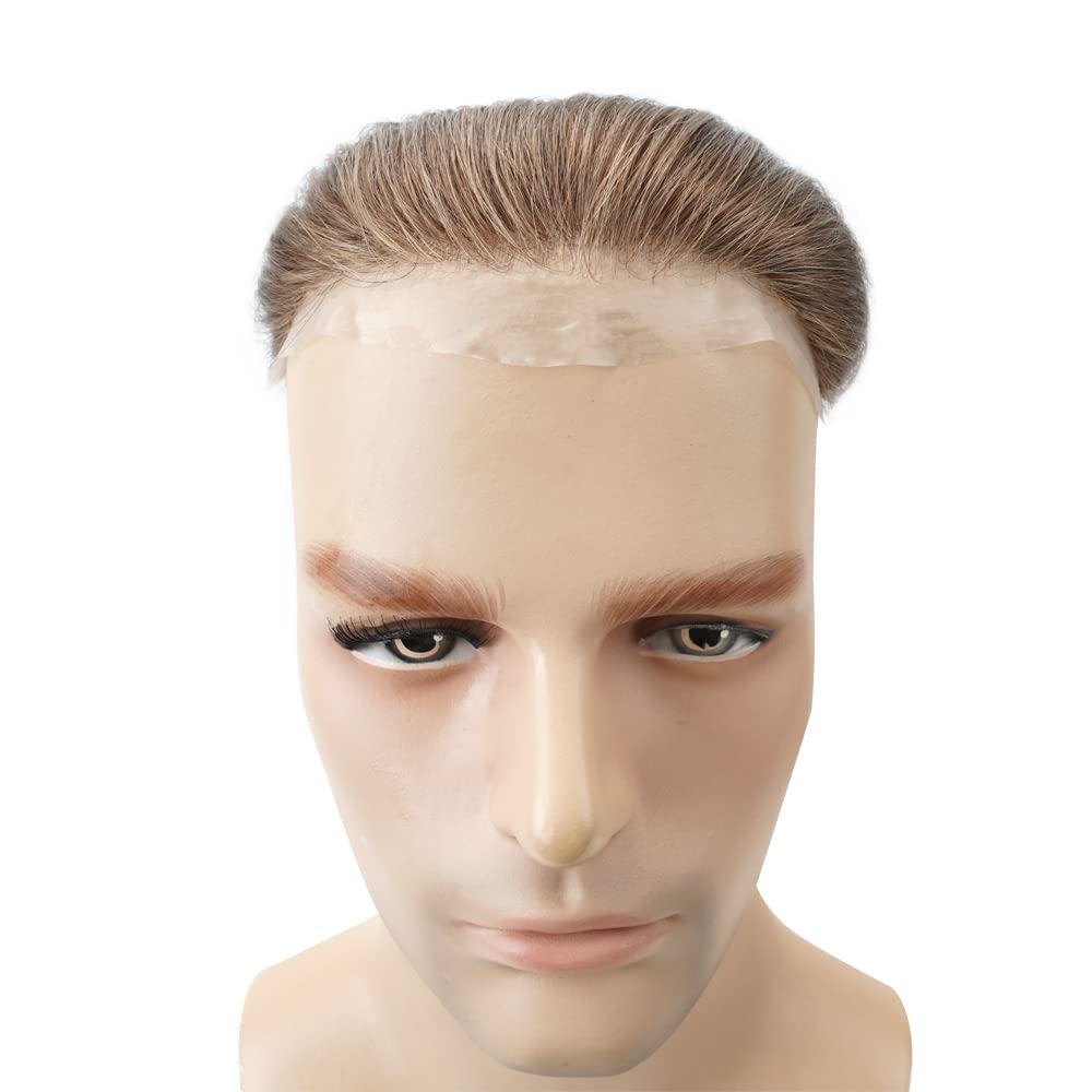 Lordhair Toupet Herren,100% Europäisches Echthaar Herren Toupet Echthaar,V-LOOP Skin Toupet Herren,T