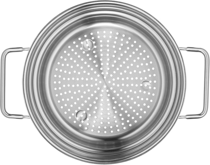 WMF Gemüse-/ Kartoffeldämpfer 20 cm, Dampfgarer Einsatz für Topf, Siebeinsatz für Töpfe, Cromargan E
