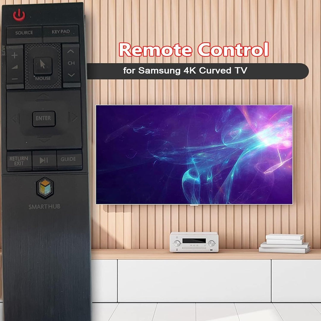 Fernbedienung Ersatz für Samsung HUB 4K Curved TV BN59-01220E RMCTPJ1AP2 BN5901220E UN55JU6700F