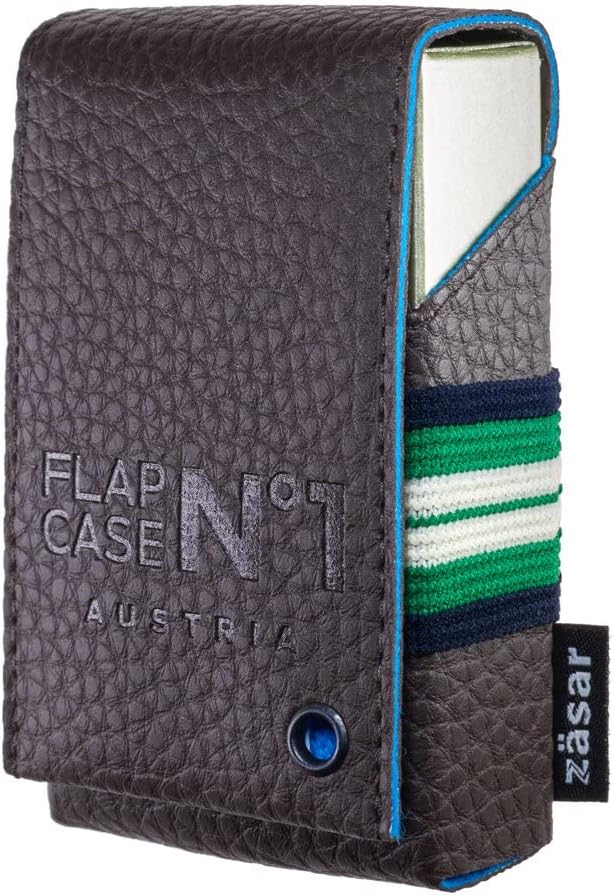 FLAPCASE N°1 • RODEO • Designer Zigarettenetui, Made in Austria, Gummiband, Leder vegan Zigarettenbo