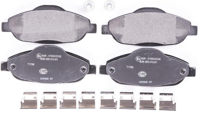 HELLA PAGID 8DB 355 013-911 Bremsbelagsatz - T1766 - Dicke/Stärke: 17.8mm - Bremssystem: Bosch - nic