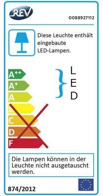 REV 0088927112 Link2Home, WLAN Hausnummer Leuchte, App/Sprache, weiss rechteckig, rechteckig