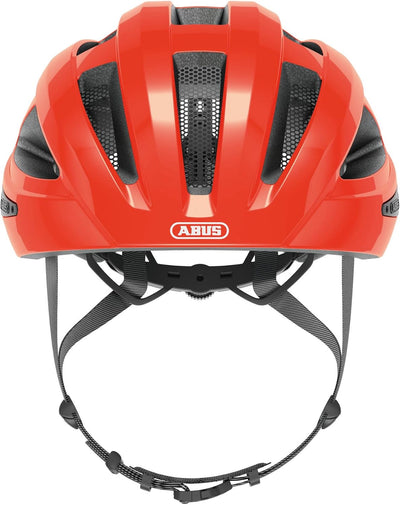 ABUS Rennradhelm Macator - sportiver Fahrradhelm für Einsteiger - auch für Zopfträger/-innen - für D