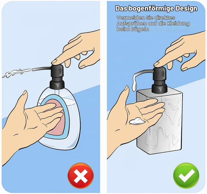 Suanti Seifenspender 2 Pack,Seifenspender mit gebürstetem Nickel Pumpe. Nachfüllbarer Handseifenspen