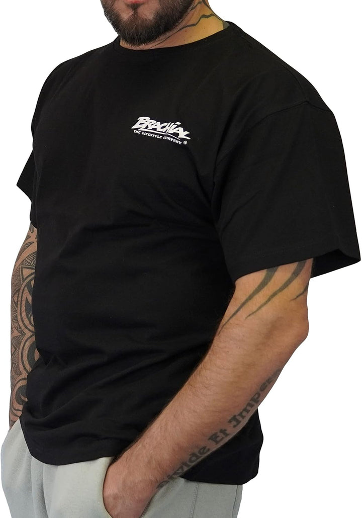 Brachial Premium Herren T-Shirt Lightweight Loose-Fit - für Freizeit Bodybuilding Workout Gym Krafts
