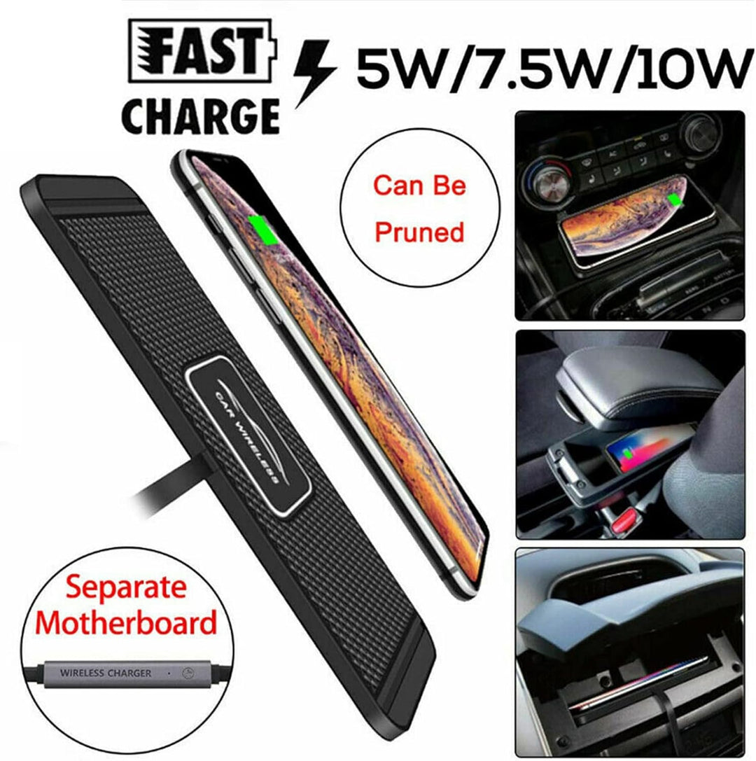 Schnellladematte, Auto Qi Schnellladegerät Anti Rutsch Pad Handyhalterung Ständer für Samsung