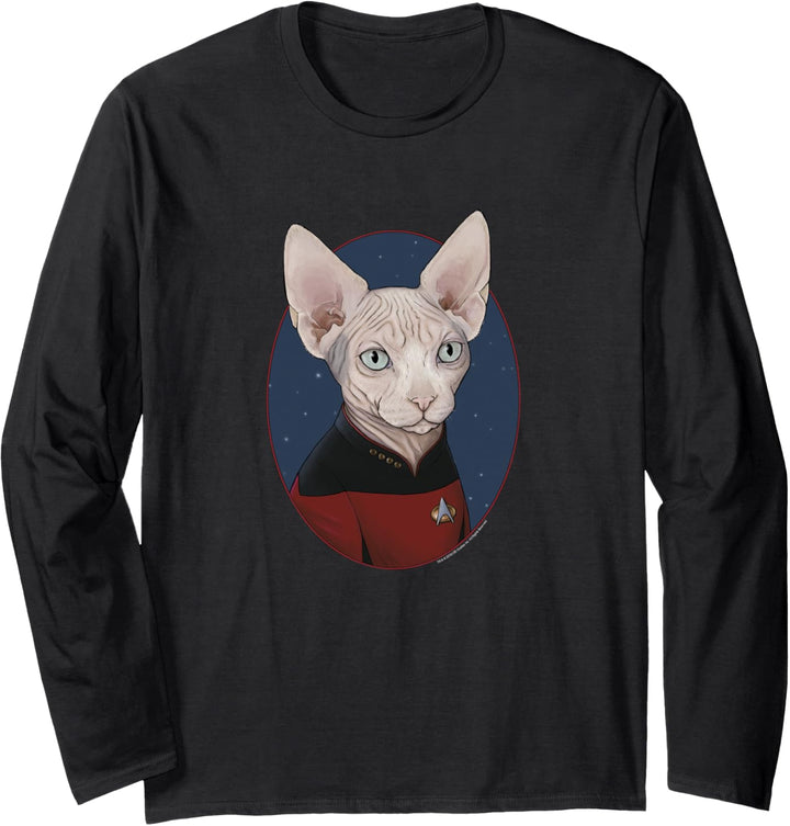 Star Trek Next Generation Sphinx Cat Picard Langarmshirt