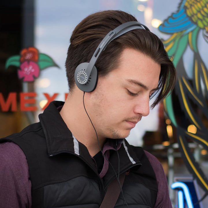 Koss KPH-30iK 193532 KPH30iK HiFi Kopfhoerer On Ear Headset, Lautstaerkeregelung Schwarz, Grau Dunke