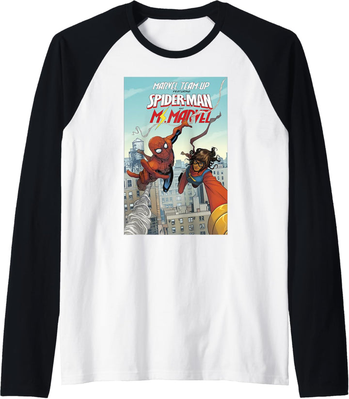 Marvel Spider-Man & Ms. Marvel Cover Raglan
