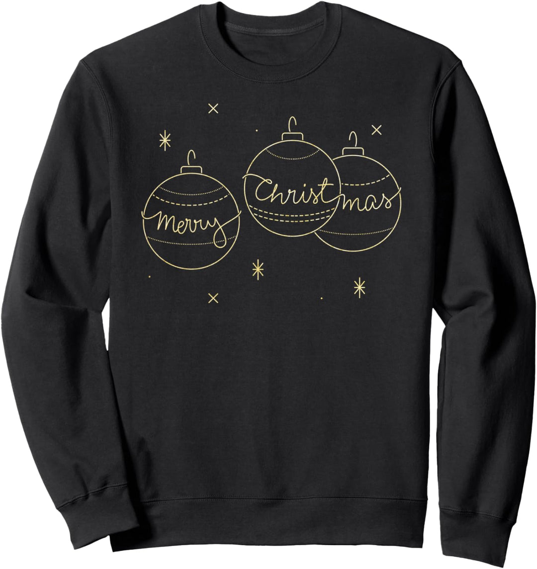 Trendy Merry Christmas Ornaments Graphic Sweatshirt