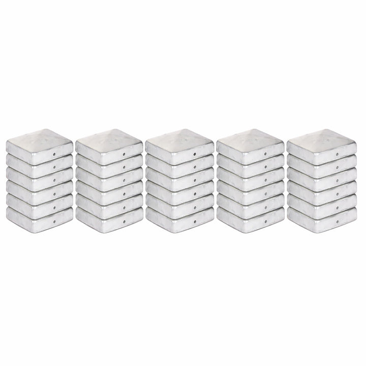 25 x PFOSTENKAPPE PYRAMIDE 96 x 96 MM STAHL FEUERVERZINKT 25 96 x 96 mm, 25 96 x 96 mm