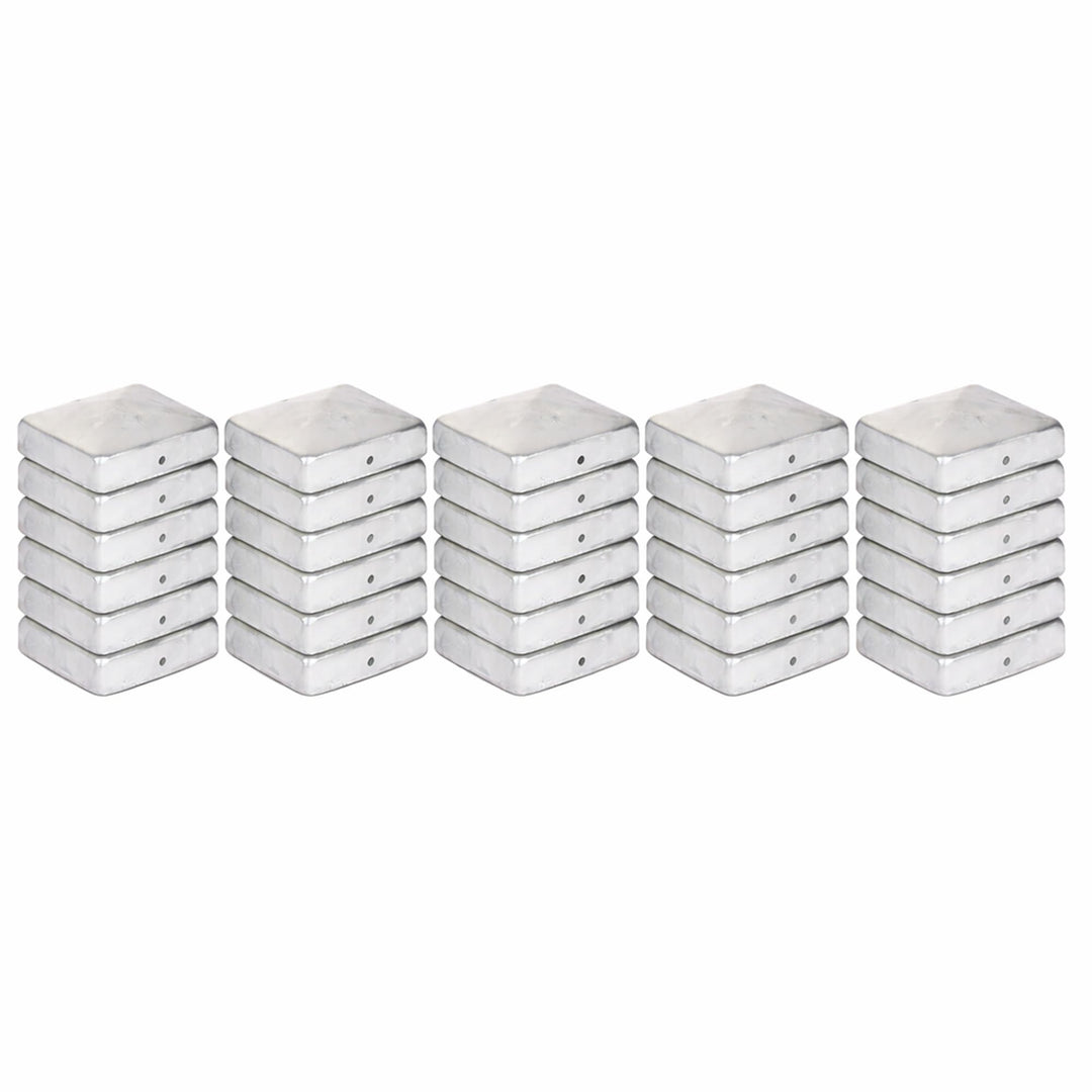25 x Pyramidenpfostenkappen 91 x 91 mm Stahl feuerverzinkt 25 91 x 91 mm, 25 91 x 91 mm
