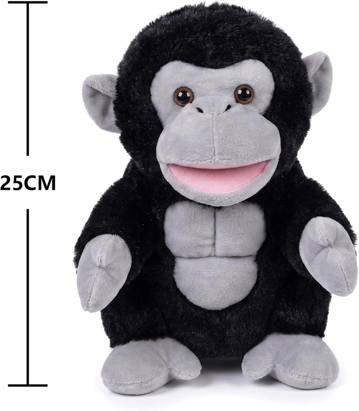 LOMTRATS 2024 Tierhandpuppen für Kinder,Kleinkind enthält Wolf,Tiger,Löwe,AFFE und bewegliche offene