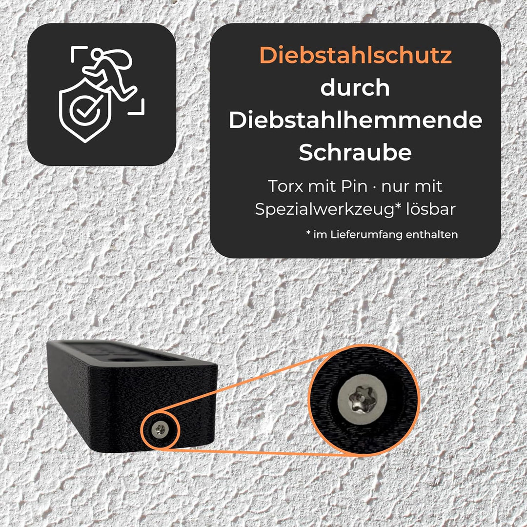 Generisch Wandhalterung kompatibel mit Nuki Keypad 2 – Diebstahlschutz-Abdeckung mit Torx-Sicherheit