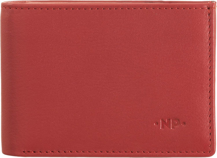 Nuvola Pelle Mini Brieftasche Herren klein aus Nappaleder für die Jacke Taschenformat mit Münzfach R