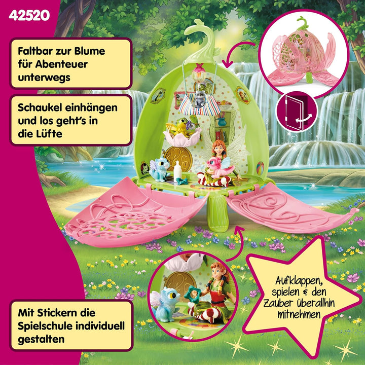 schleich BAYALA 42520 Fee Marweens Tier-Kindergarten Spielset mit Fee und Baby Drache - Erstes Magis