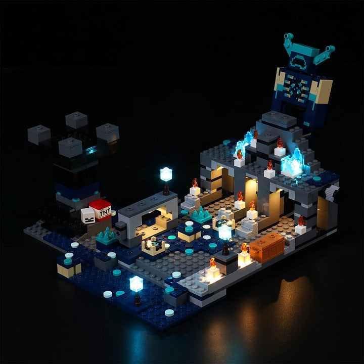 Led Licht Set für Lego Minecraft The Deep Dark Battle 21246 Spielzeug Set, Dekoration DIY Beleuchtun