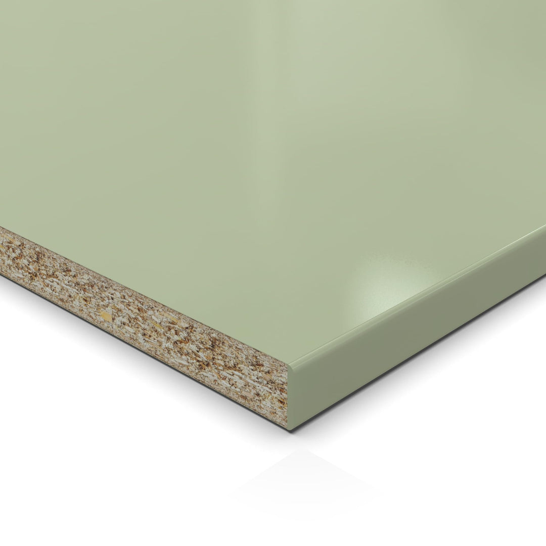 19mm Spanplatte Zuschnitt Avocado Green melaminharzbeschichtet Länge bis 200cm Dekorplatten Zuschnit
