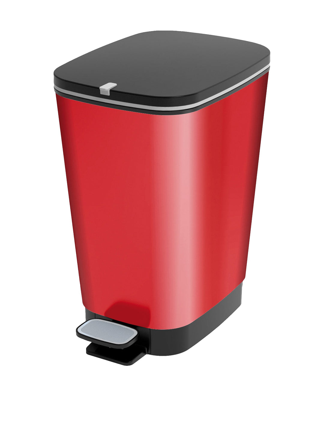 Kis 8071800 1787 01 Abfallbehälter Chic, 25 L, Plastik, rot, 26,5 x 40,5 x 45 cm