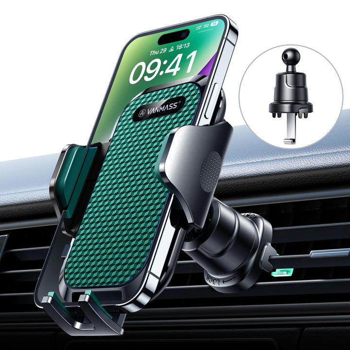 VANMASS Handyhalterung Auto [2025 Upgrade Bombenfest Lüftungshaken] Halterung Lüftung Clip Kfz Handy