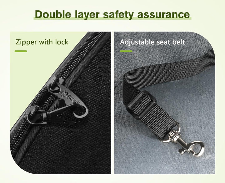 pecute Hunderucksack XL, Erweiterbar Faltbar, Katzenrucksack Grosse Katzen mit Anti-offener Reissver