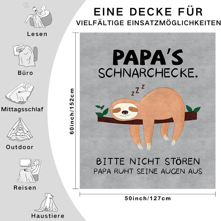 Papa Geschenk 1.3 * 1.5 M Decke Graue-papa, Graue-papa