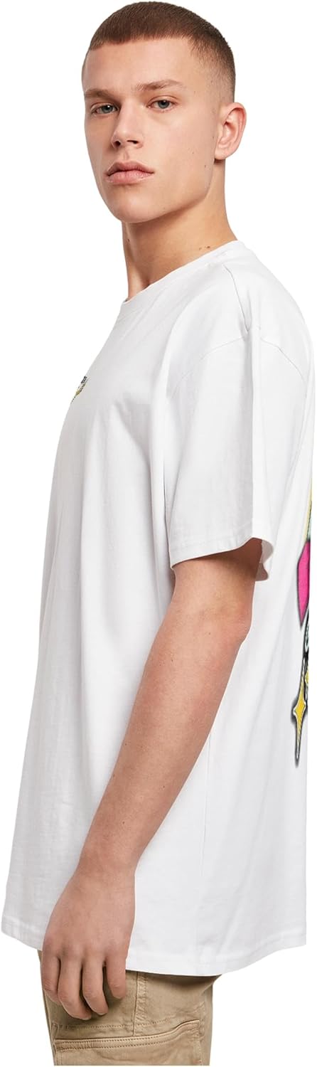 Mister Tee Herren Intepol Oversize Tee XXL Weiss, XXL Weiss