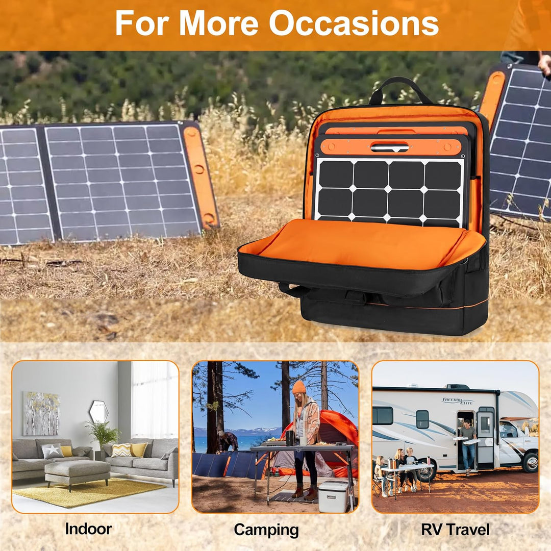 Solarmodul-Aufbewahrungstasche mit hellem Futter, Reise-Tragetasche, kompatibel mit Jackery SolarSag