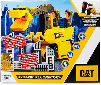 CAT® Construction Roarin Rex-Cavator-Bagger I Mit Lichtern und Geräuschen I Enthält Bausteine I 26 c