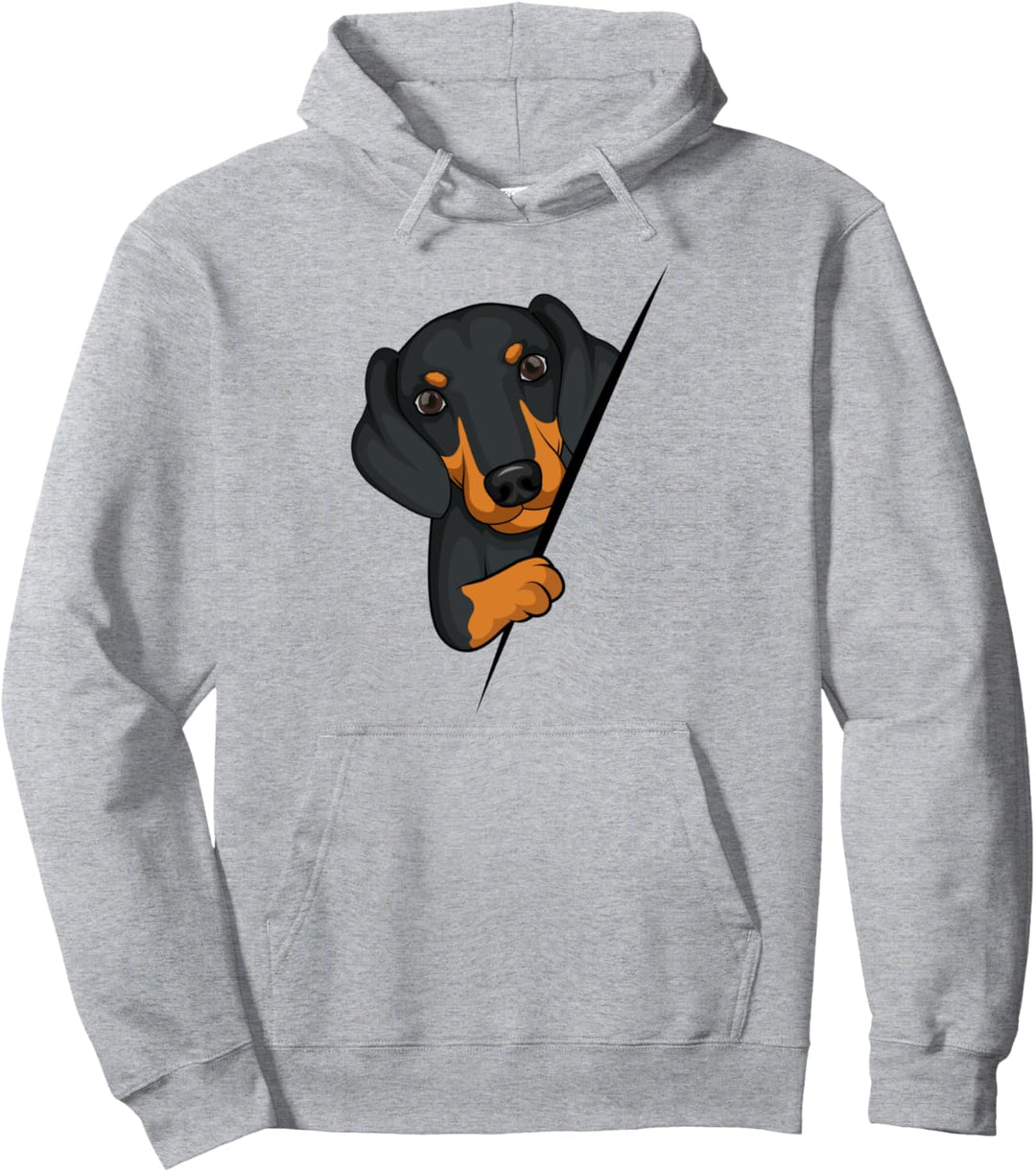 Dackel Dachshund Teckel Kinder Damen Pullover Hoodie
