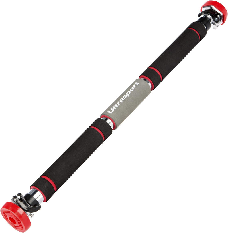 Ultrasport Klimmzugstange, Türreck, verstellbar von 66,5 cm bis 93 cm, ohne Schrauben montierbar, ru