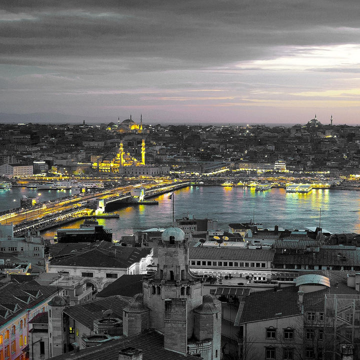 Runa Art Wandbilder Istanbul Türkei 5 Teilig Bild auf Vlies Leinwand Deko Wohnzimmer Schlafzimmer St