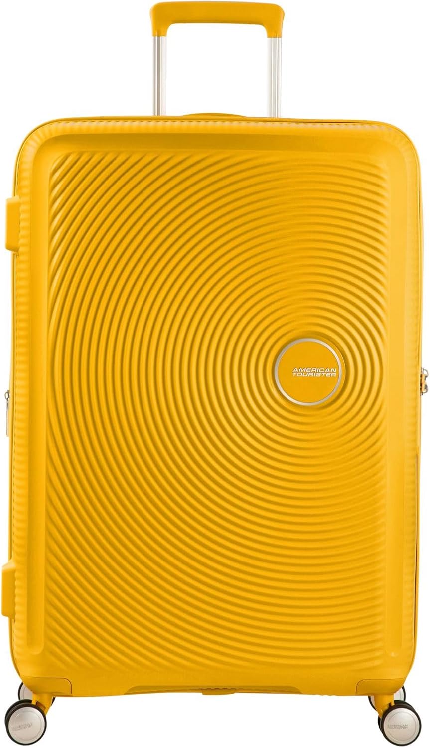 American Tourister Soundbox - Spinner S Erweiterbar Handgepäck, 55 cm, 41 L, Gelb (Golden Yellow) Ge