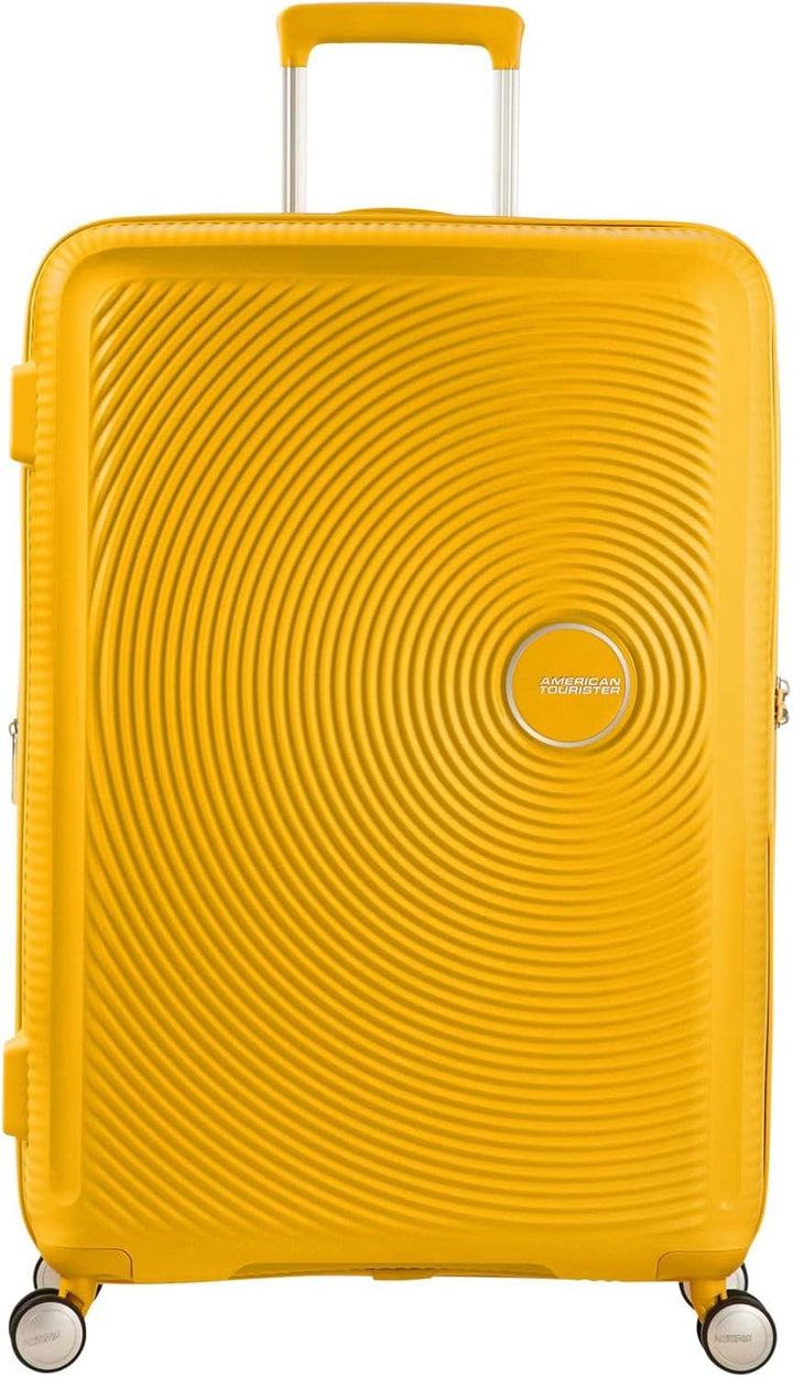 American Tourister Soundbox - Spinner S Erweiterbar Handgepäck, 55 cm, 41 L, Gelb (Golden Yellow) Ge
