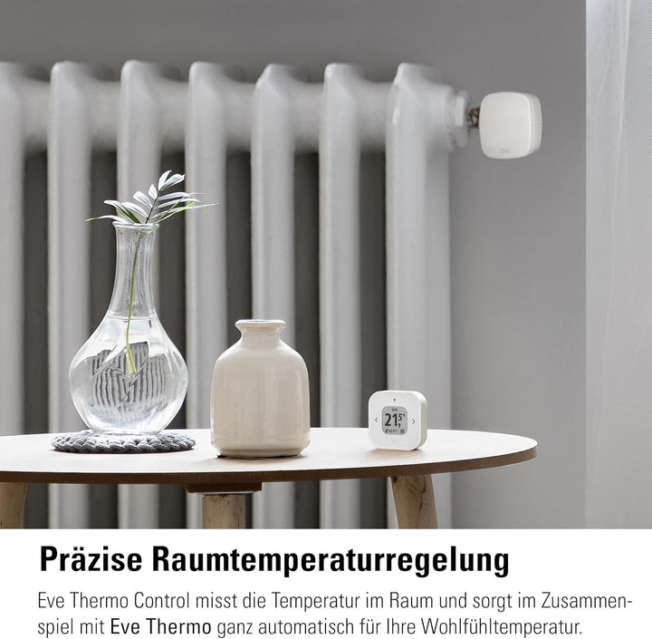 Eve Thermo Control (Matter) – Temperatursensor und -regler für Eve Thermo (4. Gen.), Thread, für App