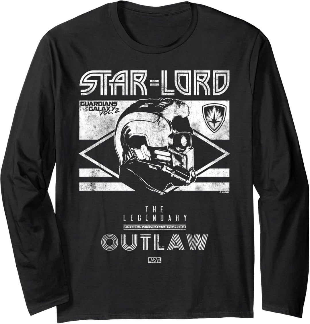 Marvel Star-Lord Guardians of Galaxy 2 Legend Langarmshirt
