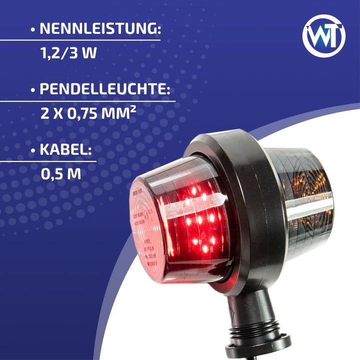 Web Truck Umrissleuchte Begrenzungsleuchte Old school Tuning DARK Graphite Hängend Positionsleuchte