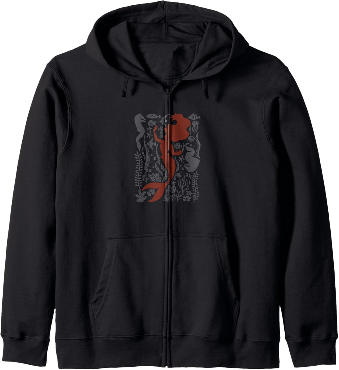 Disney Little Mermaid Ariel Silhouette Symbols Kapuzenjacke