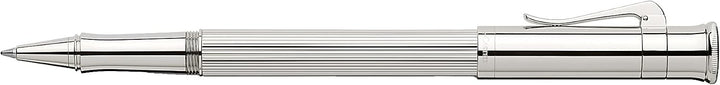 Graf von Faber-Castell - Tintenroller Classic Platiniert | Vollständig platiniert mit massivem Feder